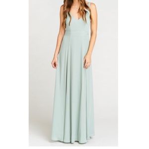 Sage Green Maxi Bridesmaid Dress